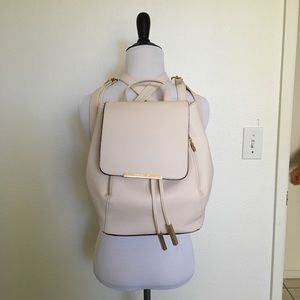 Light pale pink backpack/purse